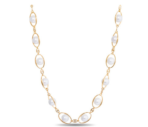 Wilfredo Rosado Custom Pearl and Diamond Necklace​