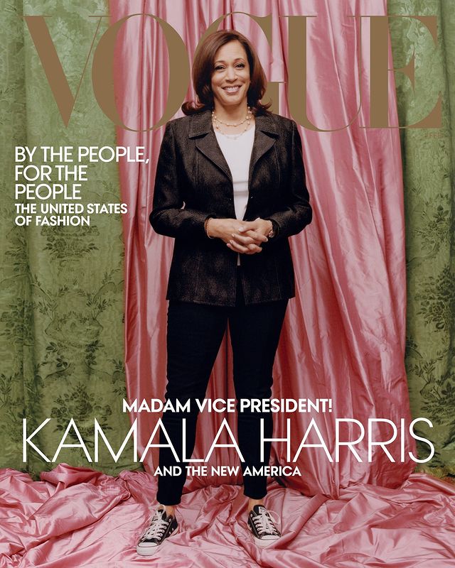 Kamala Harris' February 2021 Vogue Cover, the Controversy over its Photography, and a Mix of Old and New Pieces for her Styling