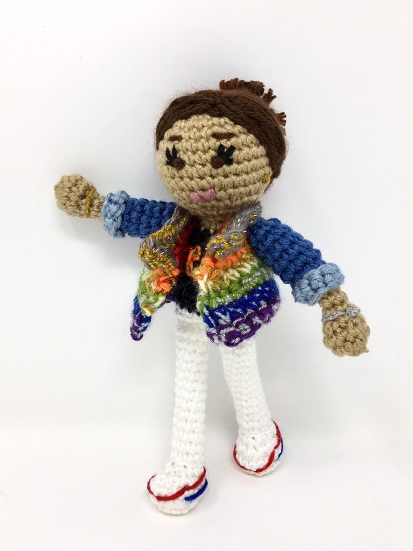 Kamala Harris Knitted Pride Doll	