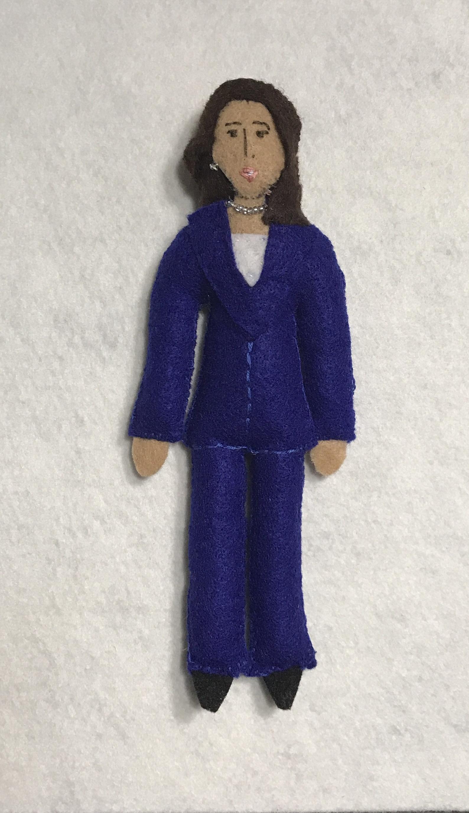 Kamala Harris Mini Felt Doll