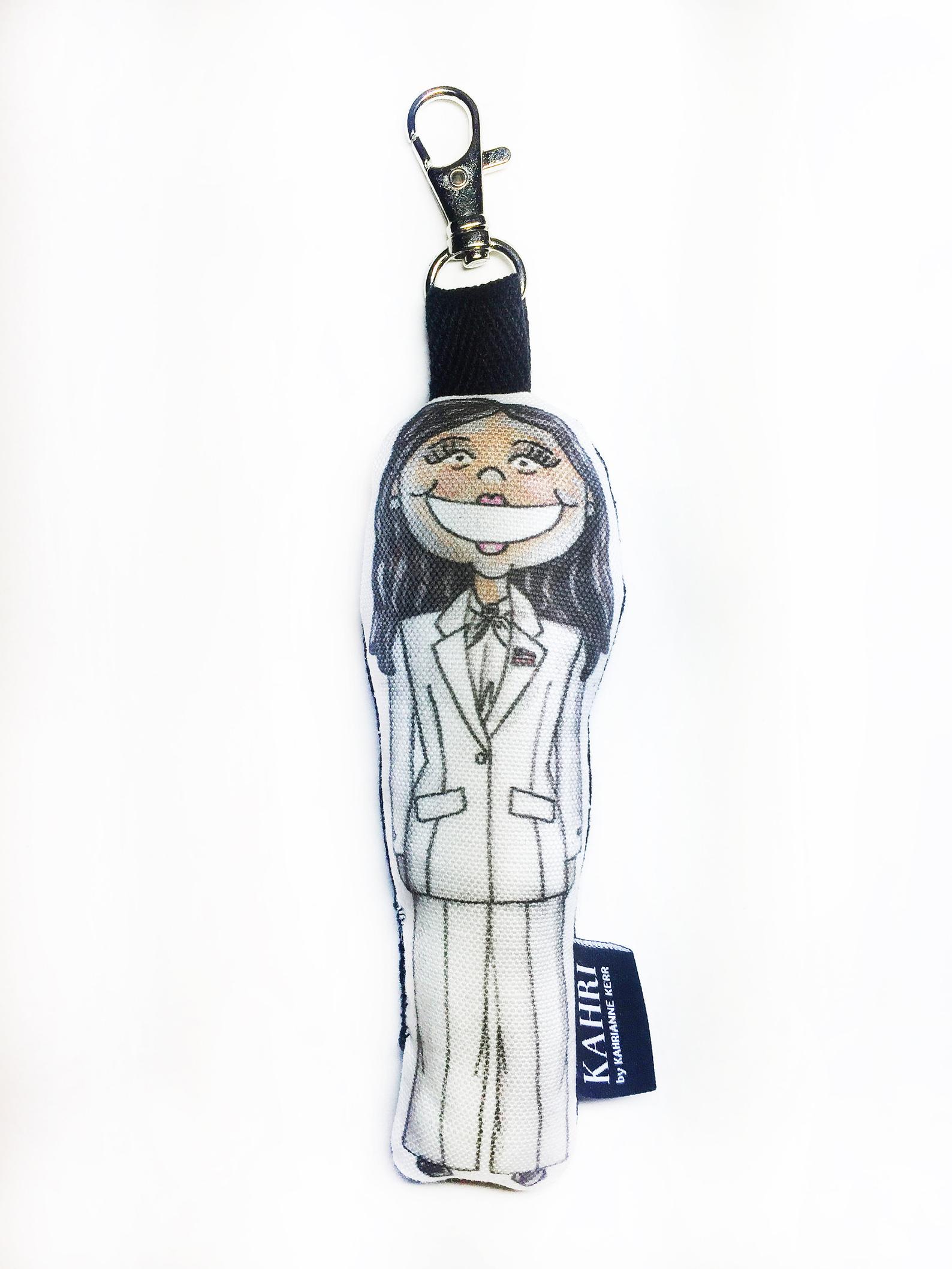 Kamala Harris Soft Doll Bag Charm Keychain