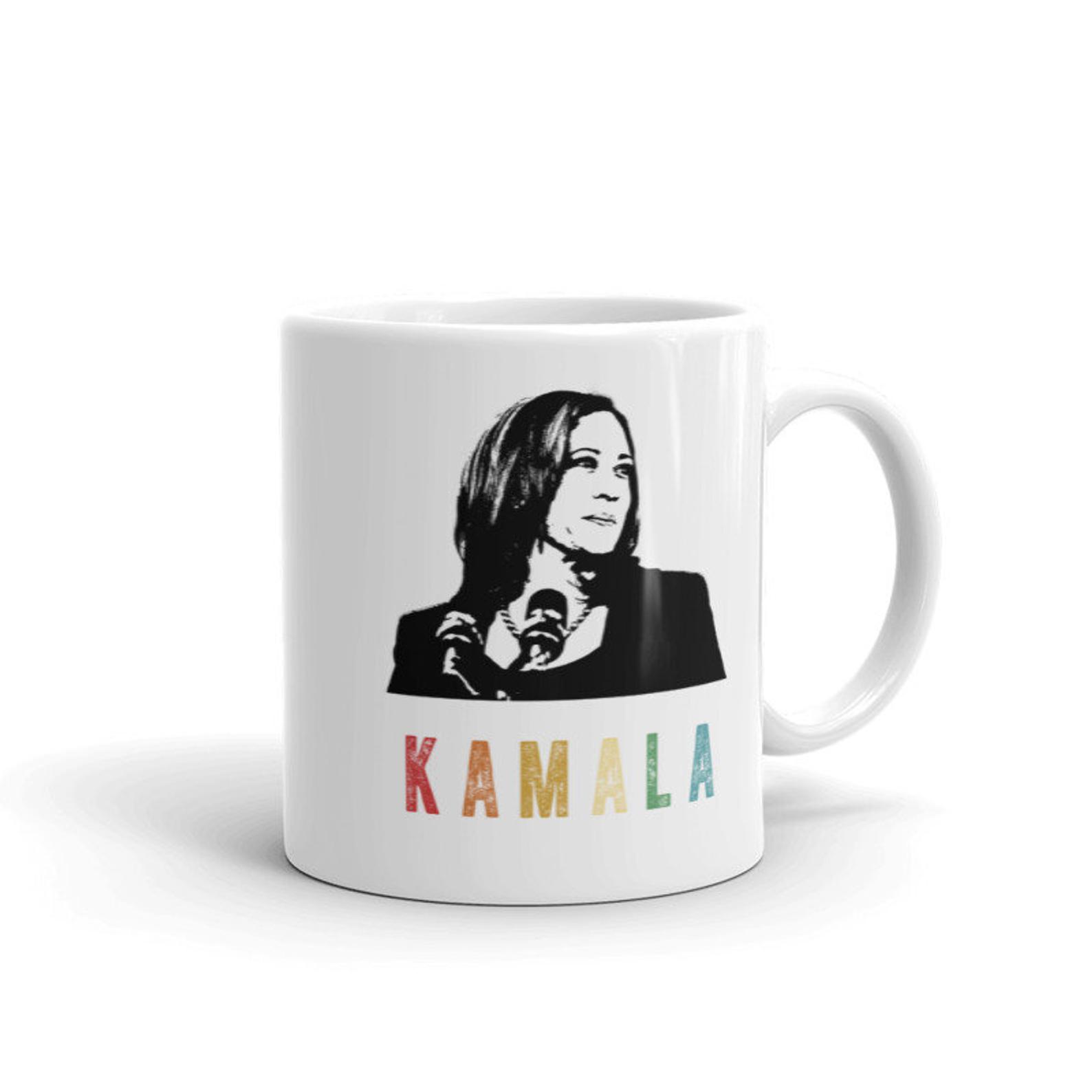 Kamala Harris Rainbow Ceramic Mug
