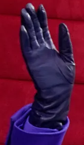 Lacrasia Bespoke Purple Leather Gloves 