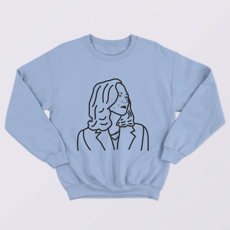 Kamala Harris Line Drawing Sweatshirt